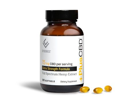 CBD Softgels 15mg 90ct Extra Strength Formula