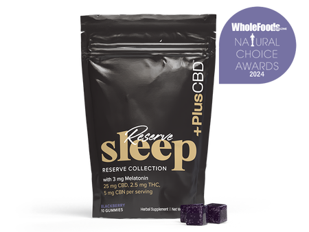 Reserve Collection Sleep Gummies with CBD, THC, CBN, and melatonin 10 count