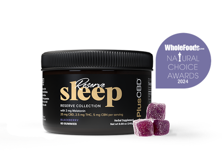 Reserve Collection Sleep Gummies with CBD, THC, CBN, and melatonin 60 count