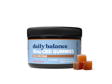 CBD Gummies 10mg 60 count, Cherry Mango