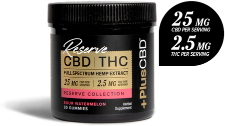CBD GUMMIES 25MG CBD | 2.5 MG THC 30CT SOUR WATERMELON