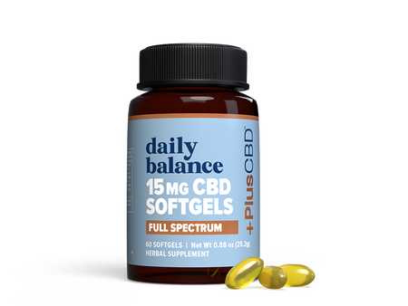 CBD Softgels 15mg 60ct Daily Balance Supplement