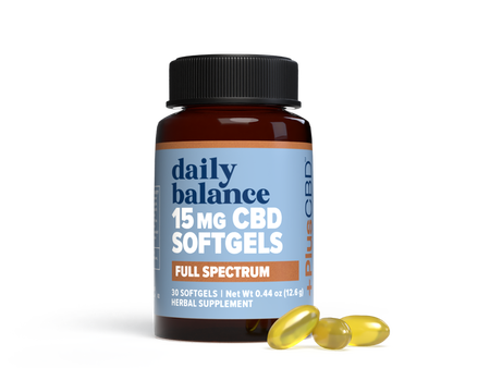 CBD Softgels 15mg 30ct Daily Balance Supplement