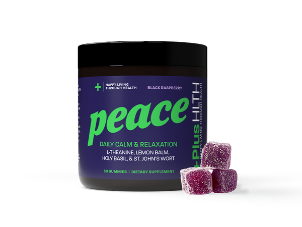 Peace Gummies with L-Theanine | Black Raspberry Gummies