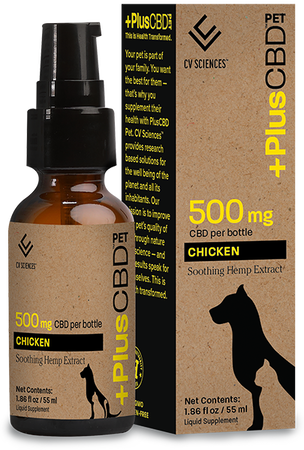 CBD oil for dogs and cats, 1.86oz, 500mg, Chicken