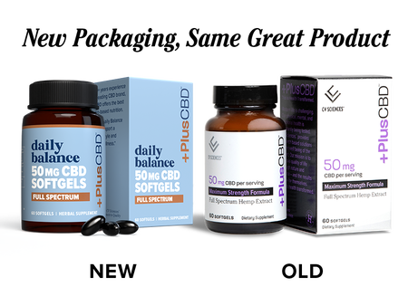 CBD Oil Softgels, Maximum Strength Formula, 50mg, 60 count new packaging