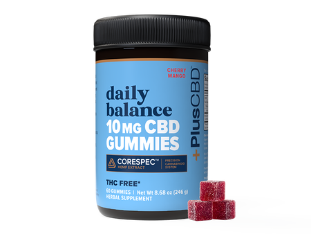 60 count 10mg CBD oil gummies cherry mango