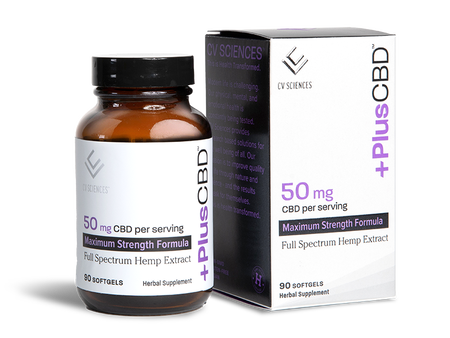 CBD Oil Softgels, Maximum Strength Formula, 50mg, 90 count with box