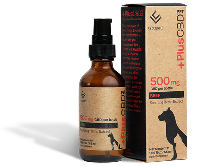 CBD oil for dogs and cats, 1.86oz, 500mg, Beef