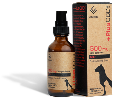 CBD oil for dogs and cats, 1.86oz, 500mg, Beef