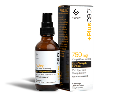 CBD Oil Drops Extra Strength 750mg, 1.86oz, Unflavored