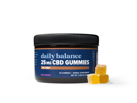 THC-Free CBD Gummies 25mg 60ct Wild Berry