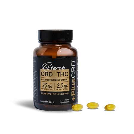 RESERVE SOFTGELS 25MG CBD, 2.5MG THC 30CT