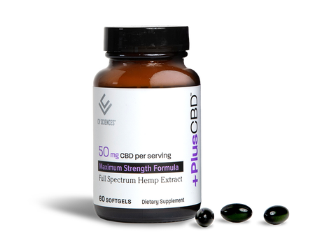 CBD Oil Softgels, Maximum Strength Formula, 50mg, 60 count